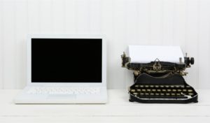 Computer and typewriter