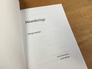 George Haecker poetry pages