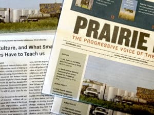Prairie Fire newspaper pages
