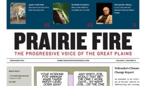 Prairie Fire newspaper page