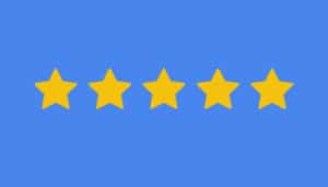 Google review stars