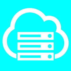 Server and cloud icons